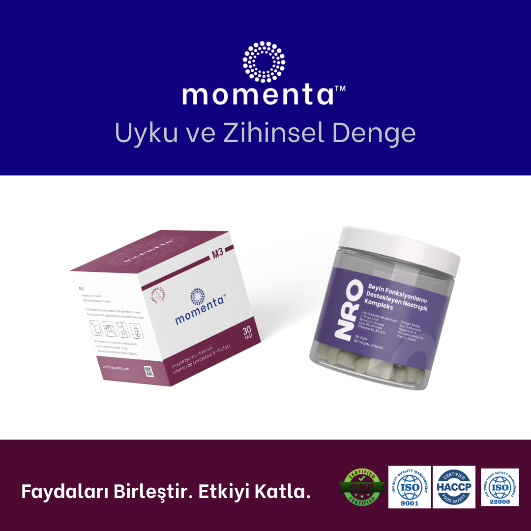 Uyku ve Zihinsel Denge Paketi︱Zihinsel Toparlanma ve Sürdürülebilir Odak İçin, Magnezyum Bazlı Destek ile Nootropik Altyapıyı Bir Araya Getiren Kombinasyon.