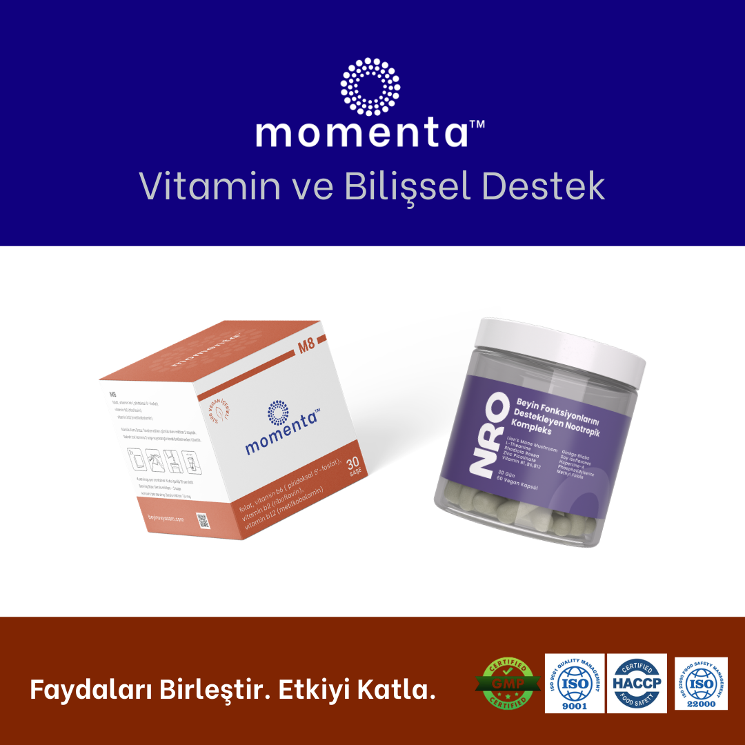 Vitamin ve Bilişsel Destek Paketi︱Zihinsel Performansın Temelini Desteklemek Üzere Sinir Sistemi Altyapısı ile Nootropik Odak Desteğini Bir Araya Getiren Kombinasyon.