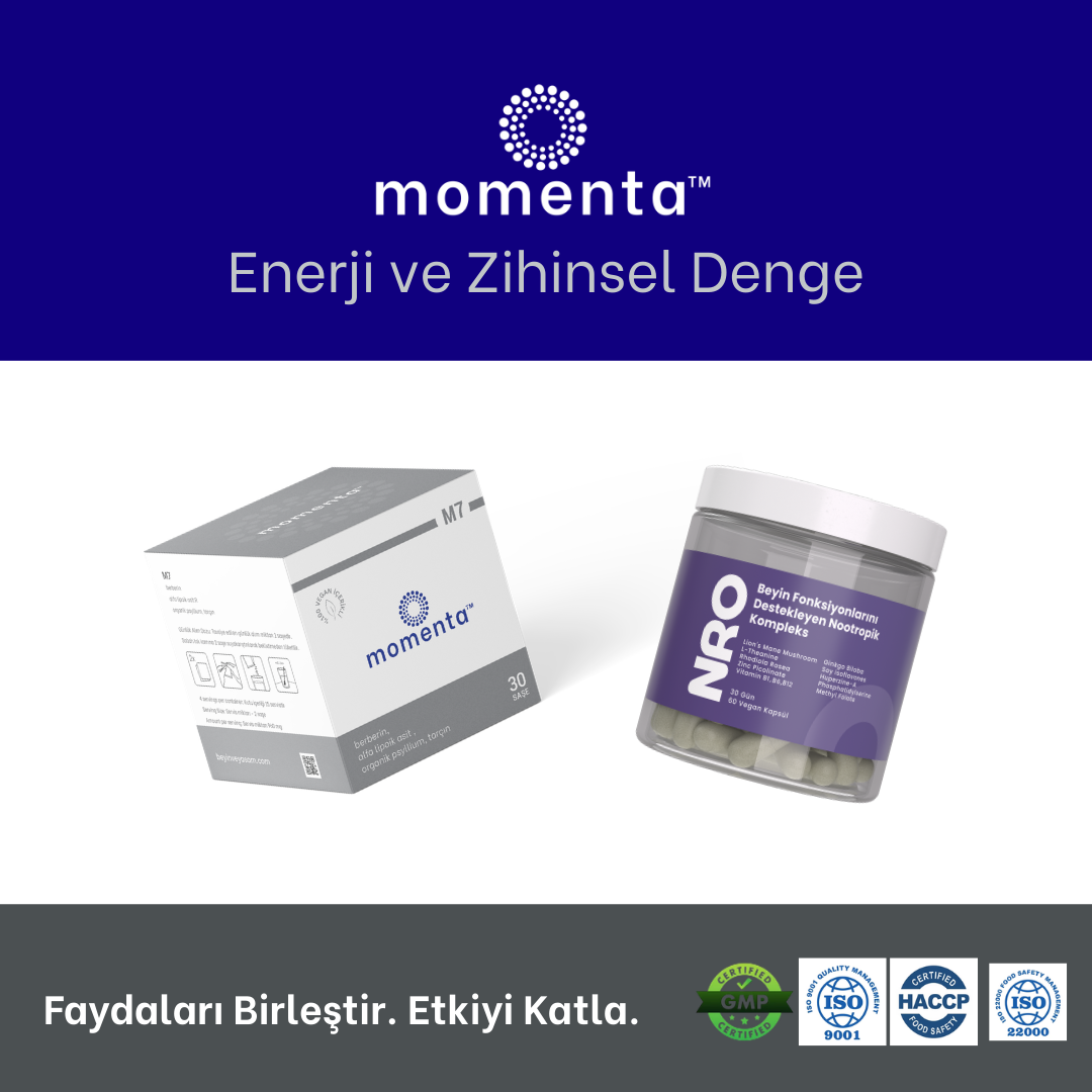 Enerji ve Dengeli Zihin Paketi ︱Stabil Enerji Altyapısı ve Sürdürülebilir Odak İçin Metabolik Destek ile Nootropik Altyapıyı Bir Araya Getiren Kombinasyon.