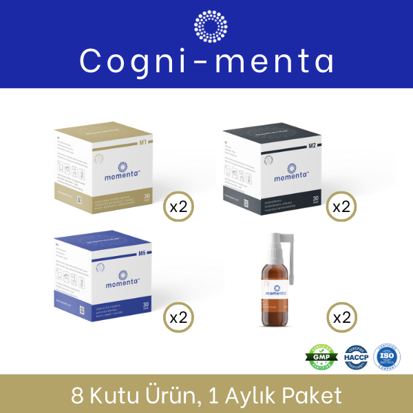 Cogni-Menta 1 Aylık Kapsamlı Beyin Desteği Paketi 8 Kutu Ürün